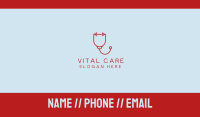 Strong Fitness Health Stethoscope Business Card Image Preview