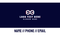 Glitchy Letter E Business Card