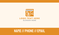 Bitcoin Crypto Wallet Business Card