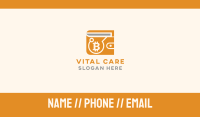 Bitcoin Crypto Wallet Business Card