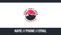 Red Sun Mountain Business Card Design