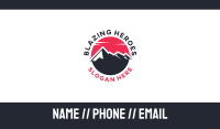 Red Sun Mountain Business Card Image Preview