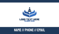 Blue Vape Smoke Business Card