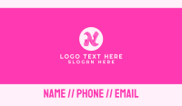 Beauty Parlour Business Card example 3