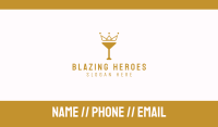 Gold Crown Chalice Business Card Image Preview