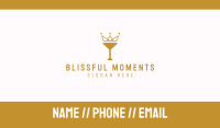 Gold Crown Chalice Business Card Image Preview