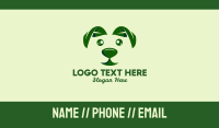 Green Natural Dog  Business Card Design