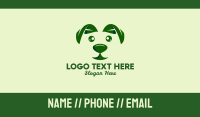 Green Natural Dog  Business Card