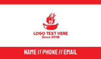 Red Flame Business Card example 4