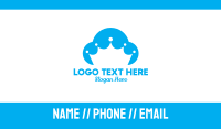 Blue Cloud Crown Business Card