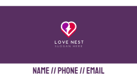 Lovely Thunder Heart Business Card Image Preview