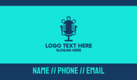 Turtle Radio Microphone Business Card Design