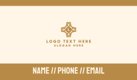Elegant Pattern Lettermark Business Card