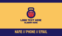 Kettlebell Basketball Gym Business Card