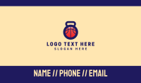 Kettlebell Basketball Gym Business Card