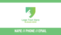 Green Shield Business Card example 1