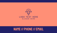 Podcast Mic Headset  Business Card