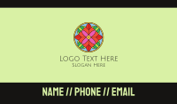 Floral Stained Glass Business Card