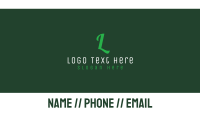 Text Business Card example 3