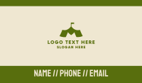 Green M Tent Business Card Design