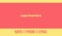 Font Business Card example 2