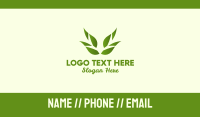 Green Leaves Business Card