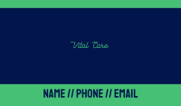 Green Stylish Text Business Card Design