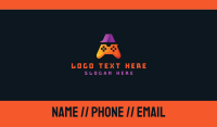 Orange Game Controller A Business Card Design