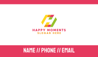 Geometric Letter H Business Card Image Preview