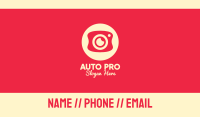 Camera Flash Business Card example 3