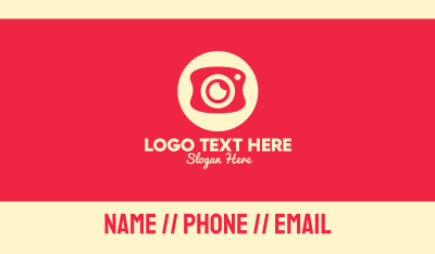 Mobile Photography Camera Business Card Image Preview