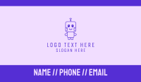 Happy Smiling Baby Robot Business Card