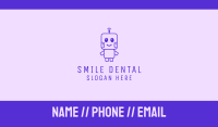 Happy Smiling Baby Robot Business Card Image Preview