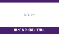 Purple & Friendly   Business Card