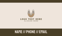 Outdoor Mountain Tepee Business Card Design