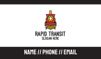 Red Locomotive Train Business Card Image Preview