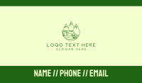 Camping Mountain Peaks Business Card