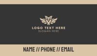 Owl Emblem Business Card Design