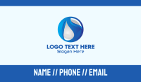 Blue Global Tech Company Business Card