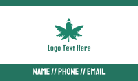 Moss Green Cannabis Business Card Design