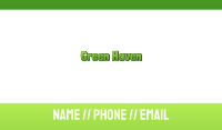 Tropical Green Business Card Image Preview