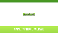 Tropical Green Business Card