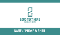 Blue Phone Business Card example 3