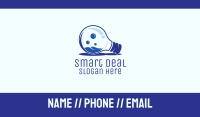 Blue Light Bulb Business Card Image Preview