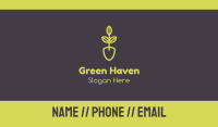 Green Seedling Shovel Business Card Image Preview