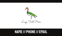 Green Wings Business Card example 4