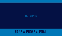 Digital Blue Wordmark Business Card