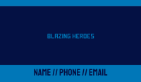 Digital Blue Wordmark Business Card Image Preview