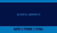 Digital Blue Wordmark Business Card Image Preview