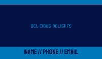 Digital Blue Wordmark Business Card Image Preview